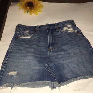 Abercrombie Fitch Blue Jean Skirt